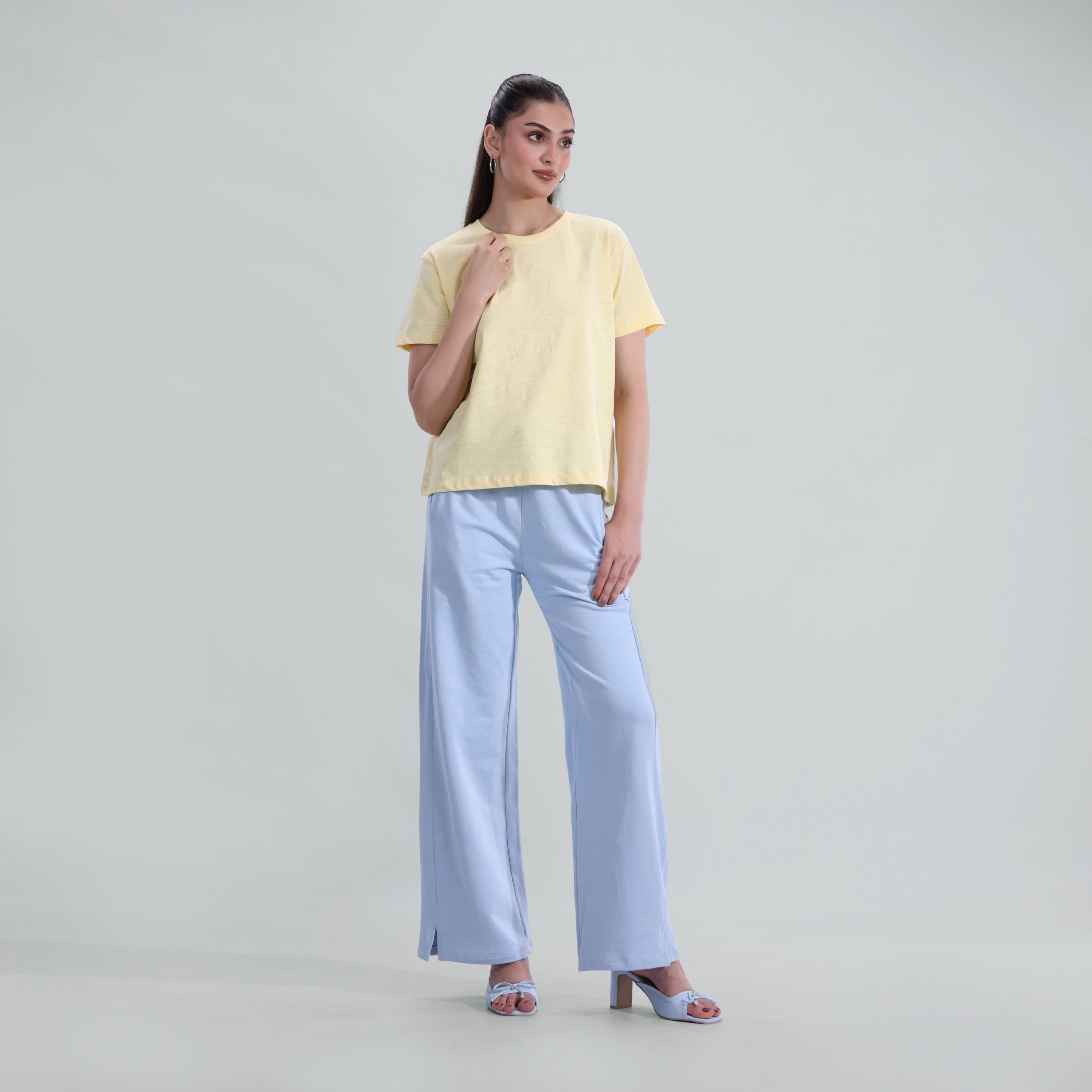 Slub Embroidered Tee