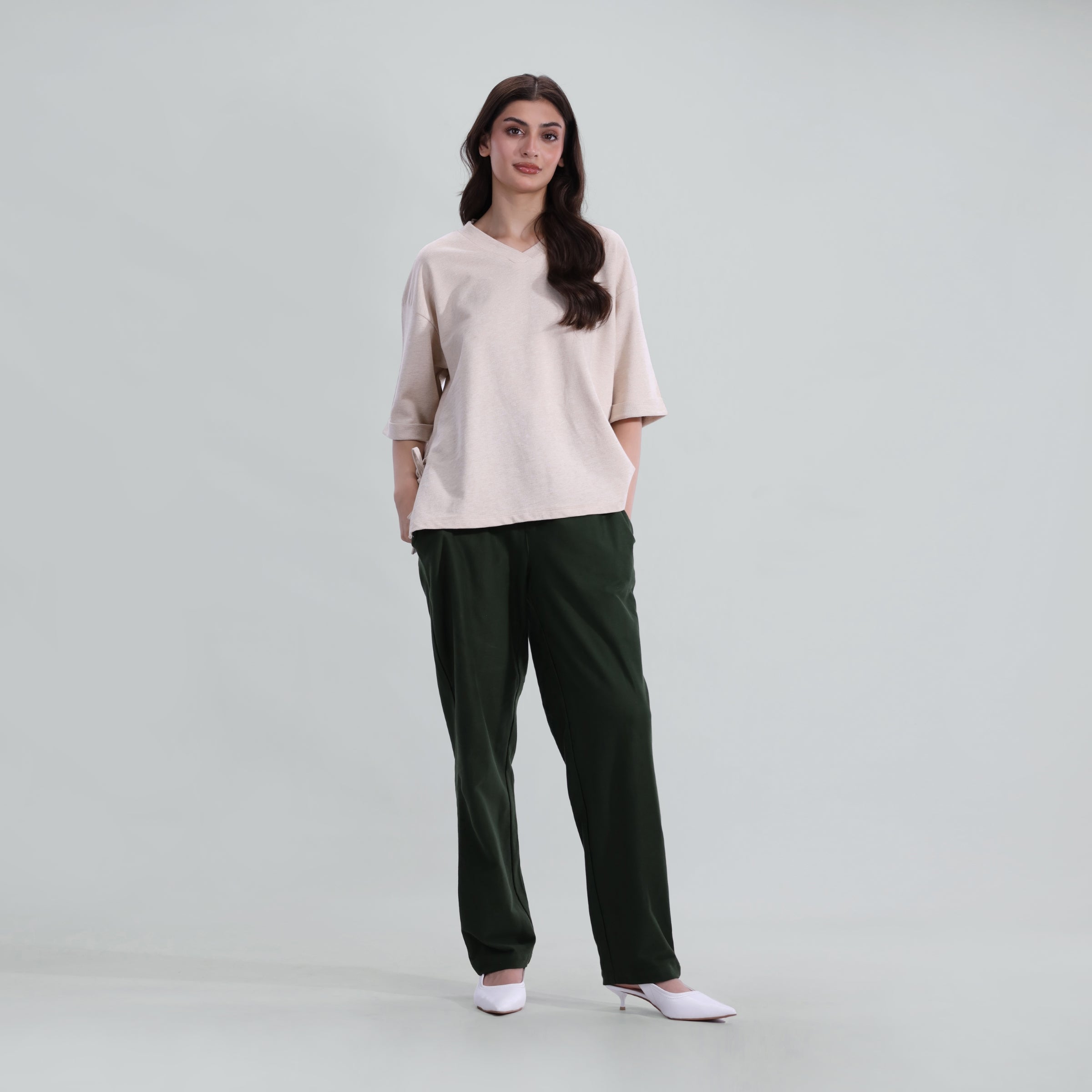 V-neck Oversized Top