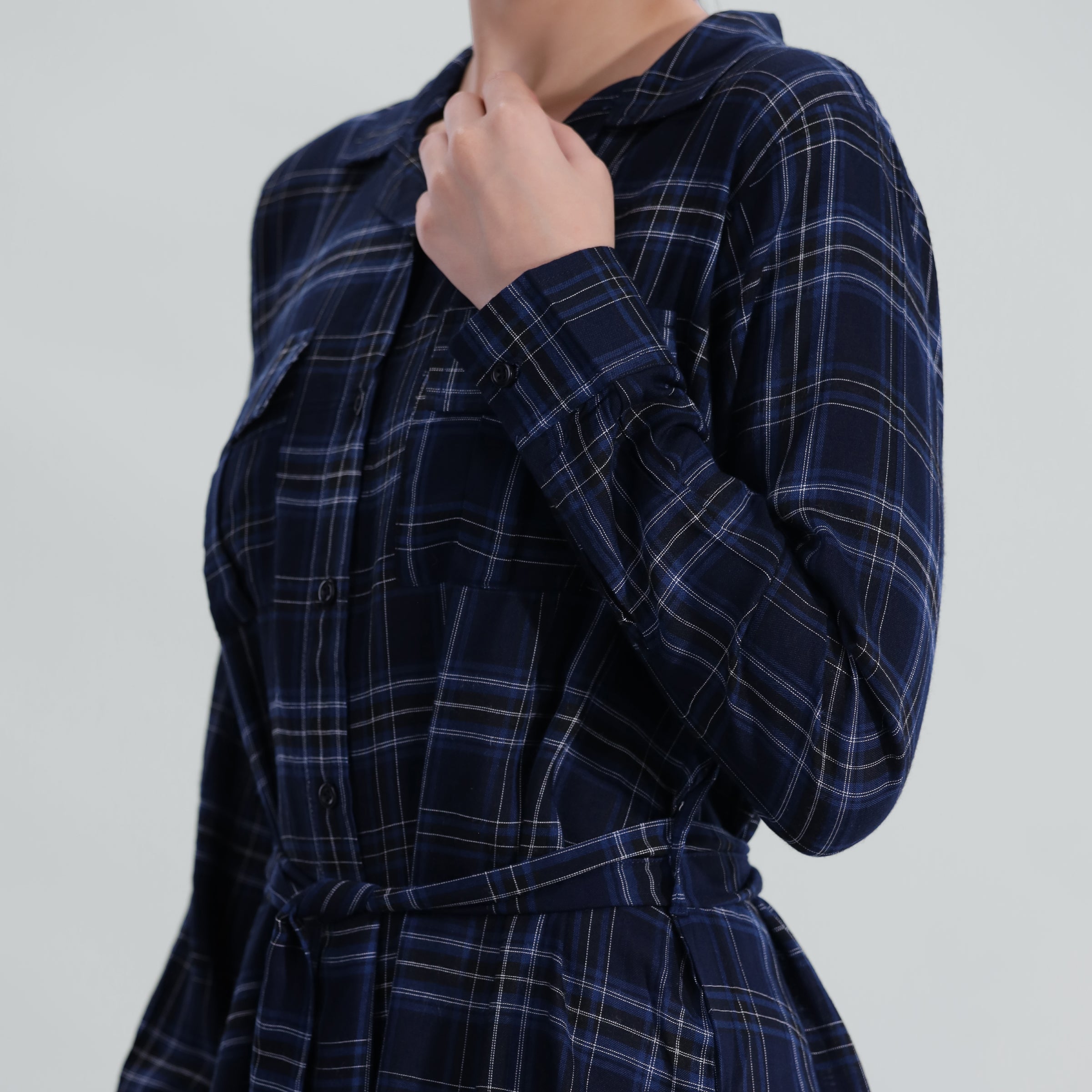 Flowy Checkered Tunic