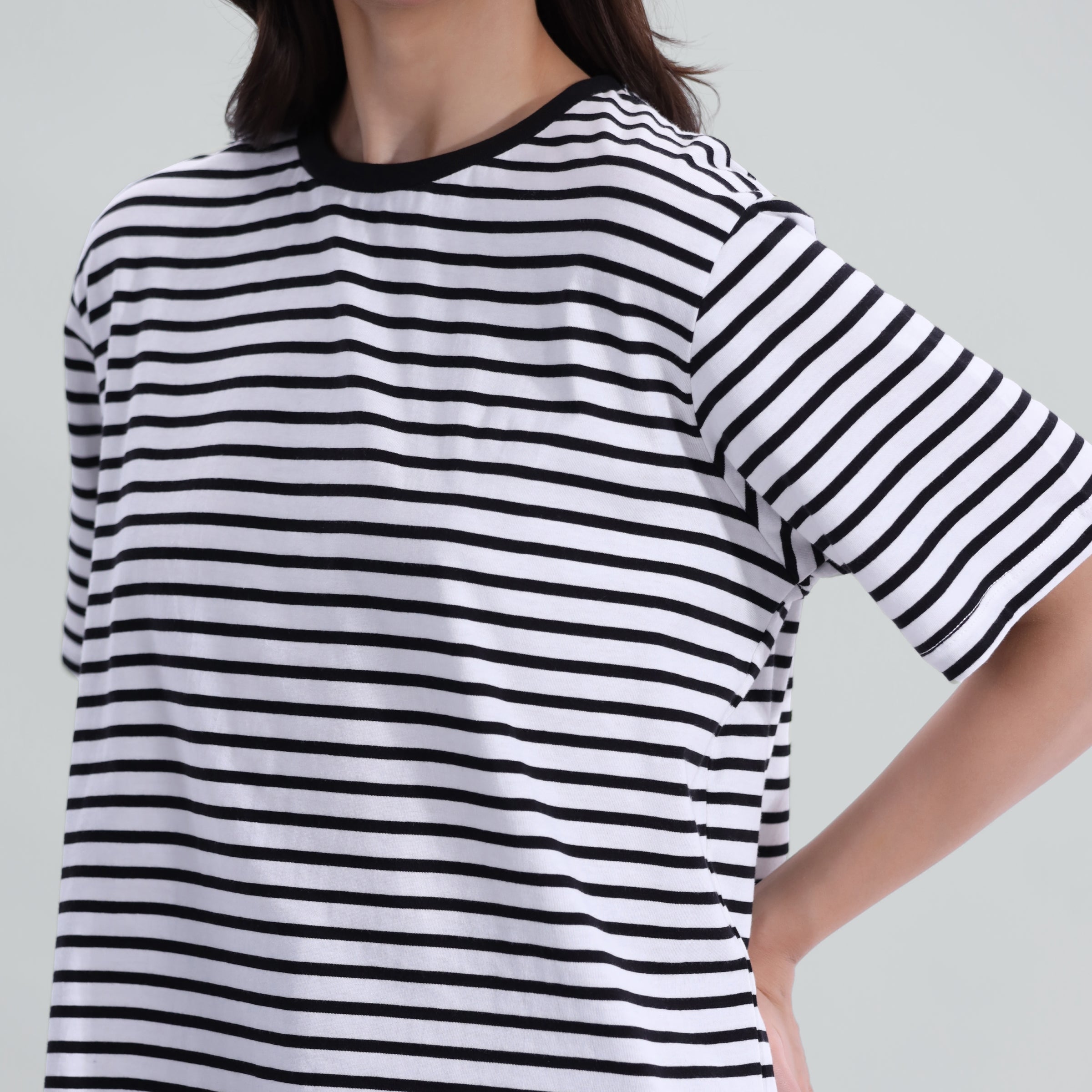 Striped oversized Fit Tee
