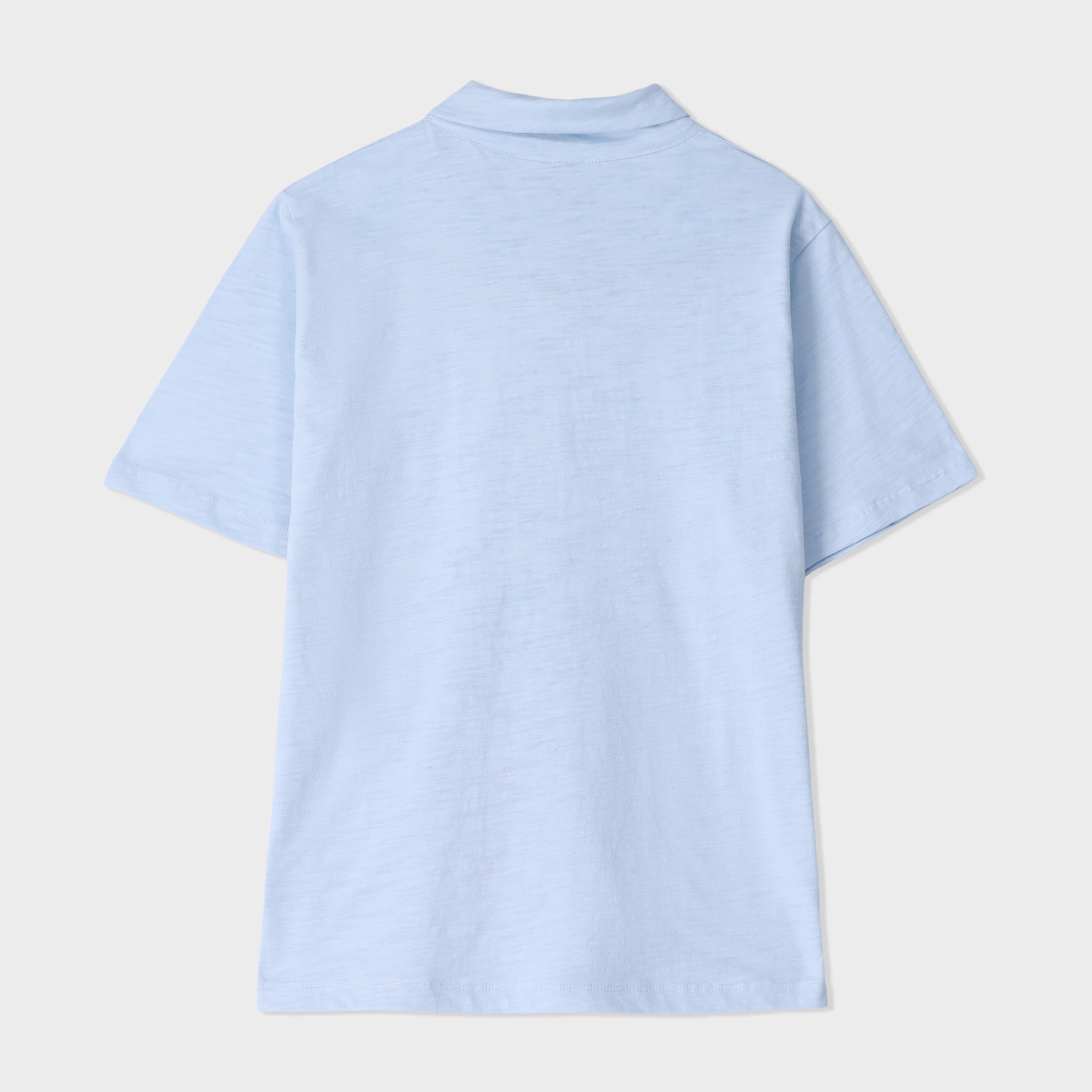 Slub Half Placket Top