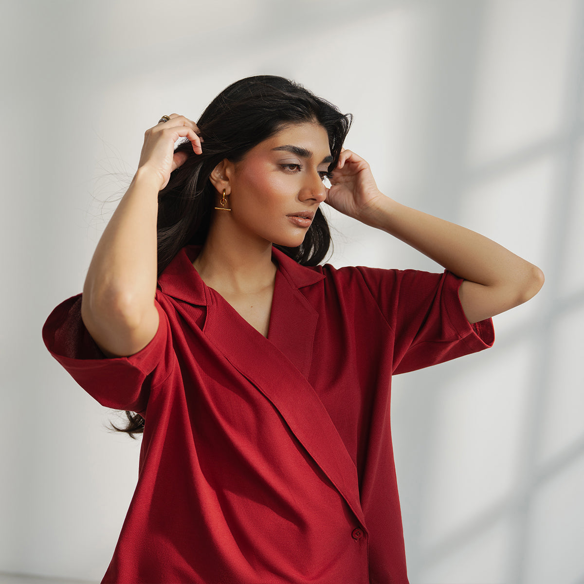 Assymetrical Pique Top