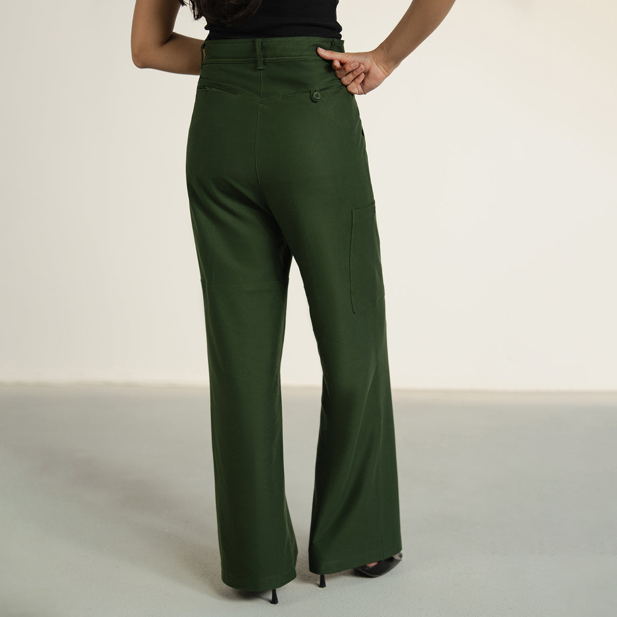 Twill Terry Cargo Pants