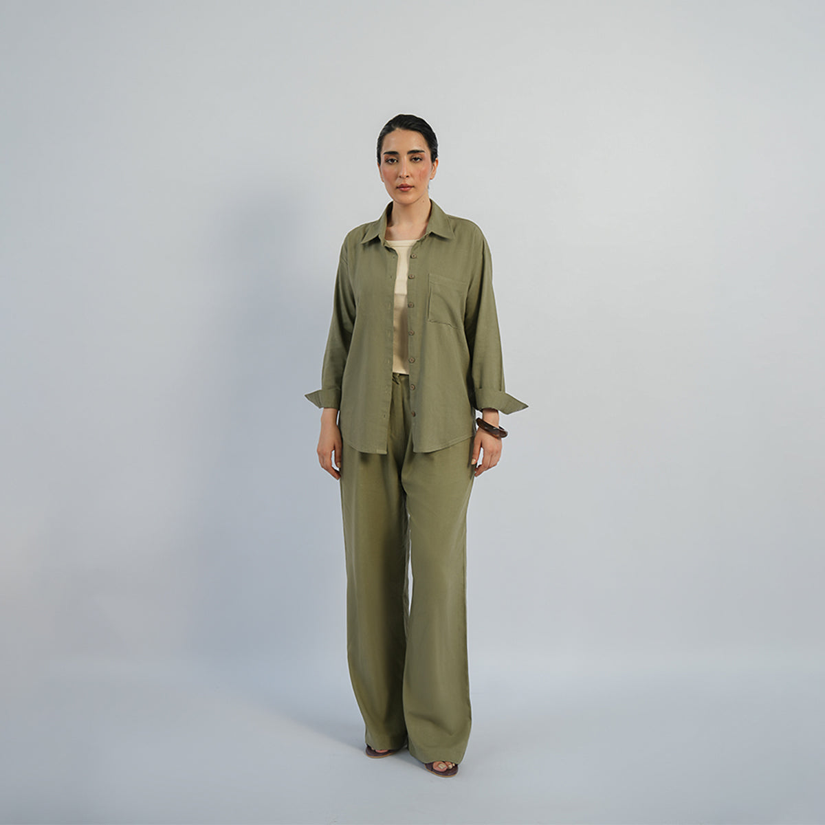 Cottonello Regular Olive Shirt
