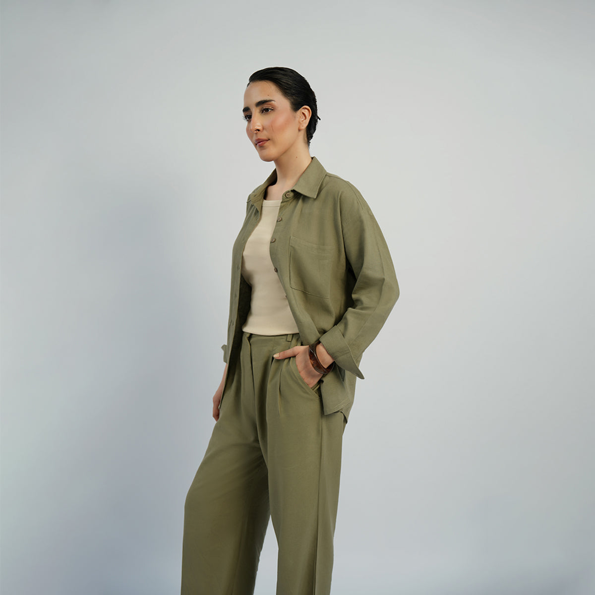Cottonello Regular Olive Shirt