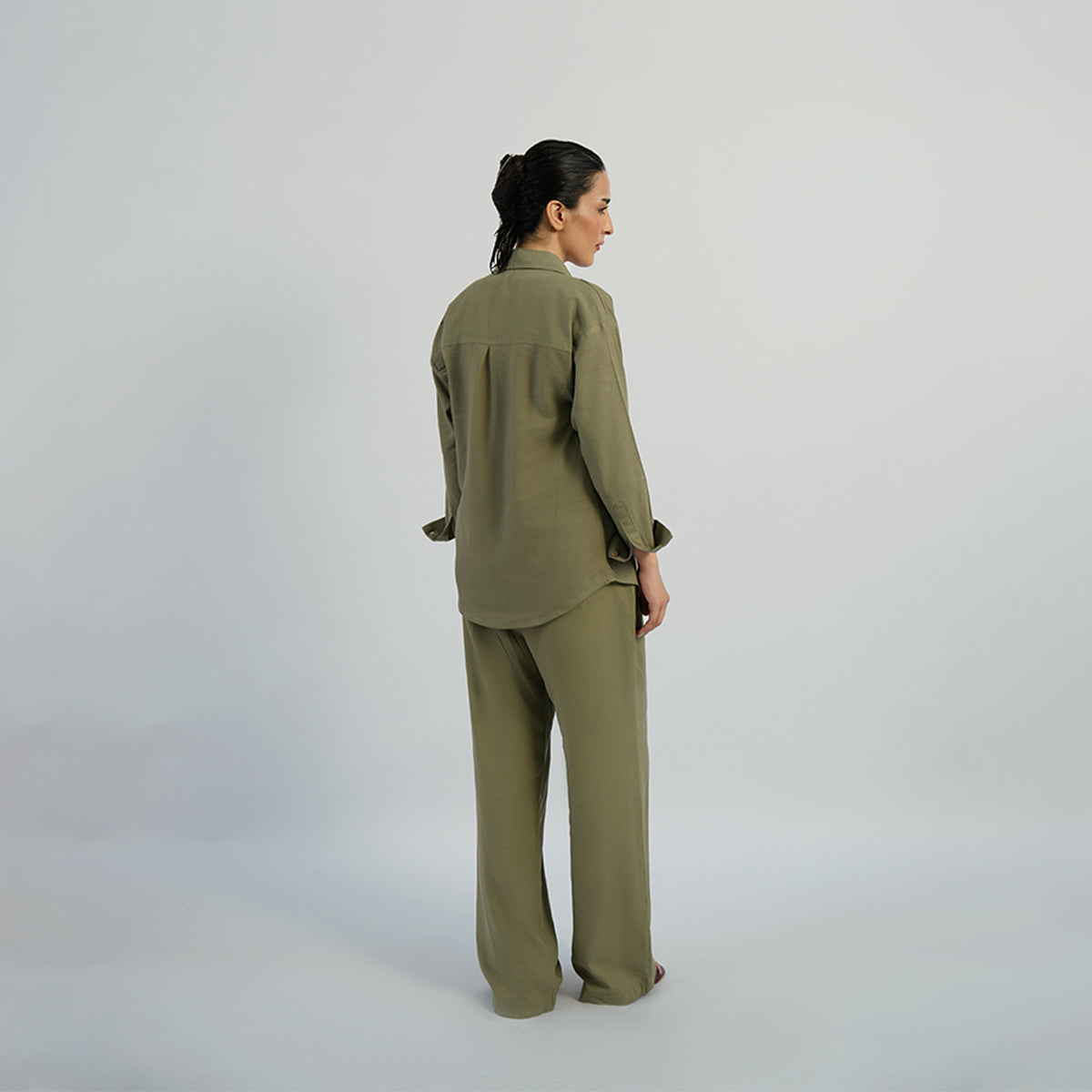 Cottonello Olive Trouser