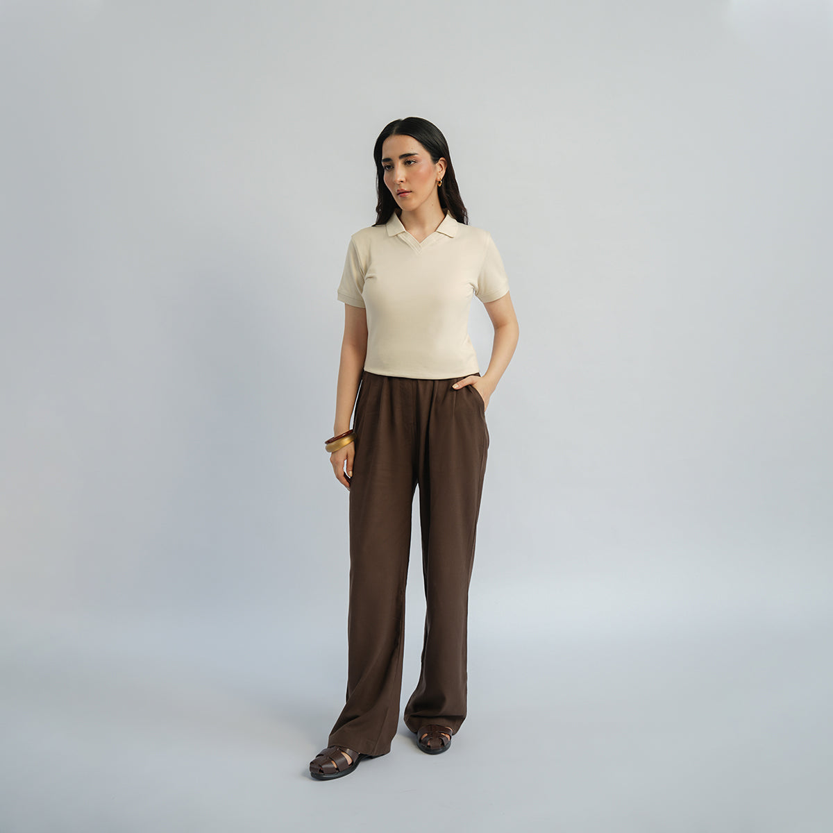 Cottonello Brown Trouser
