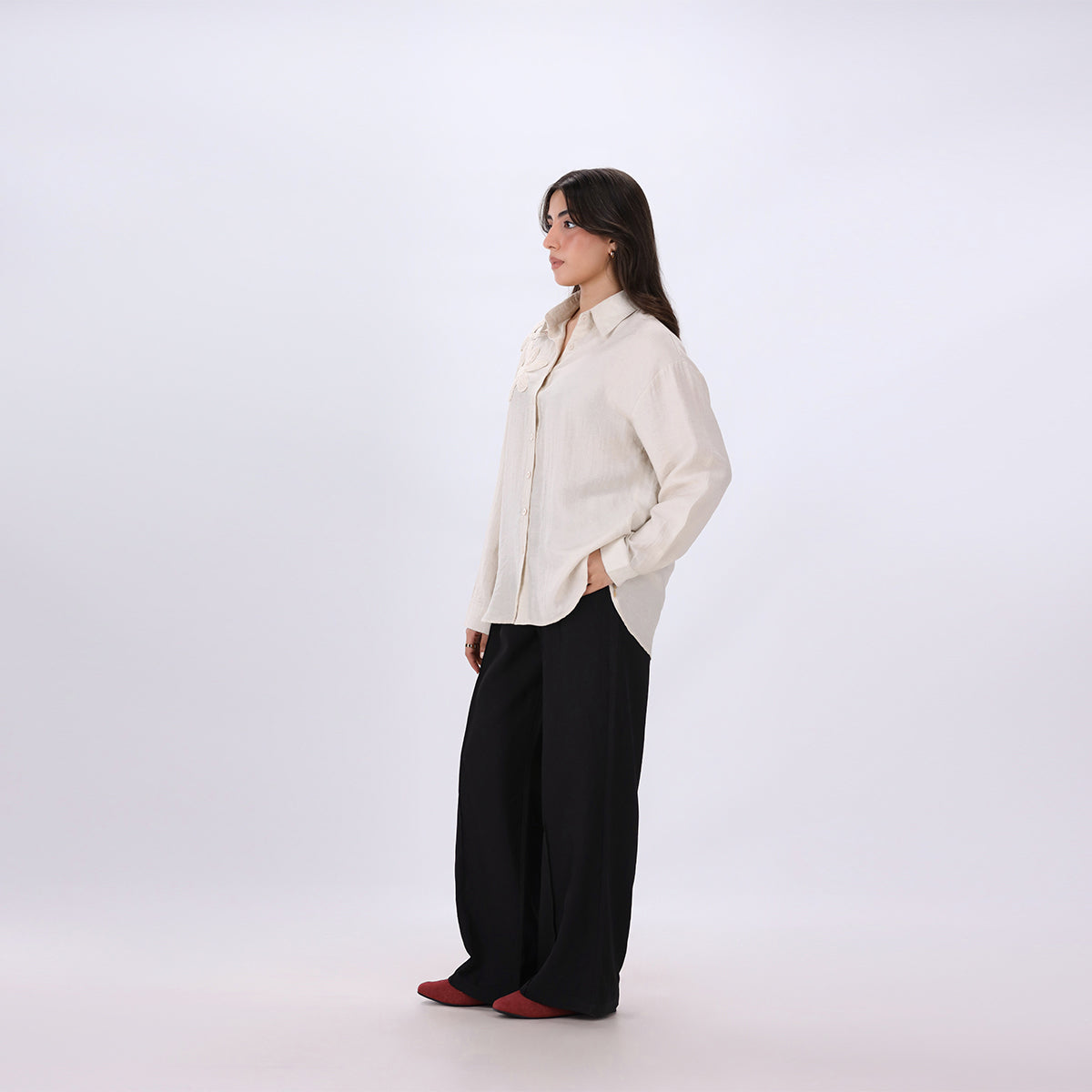 Concealed Belt Tailored Pant
