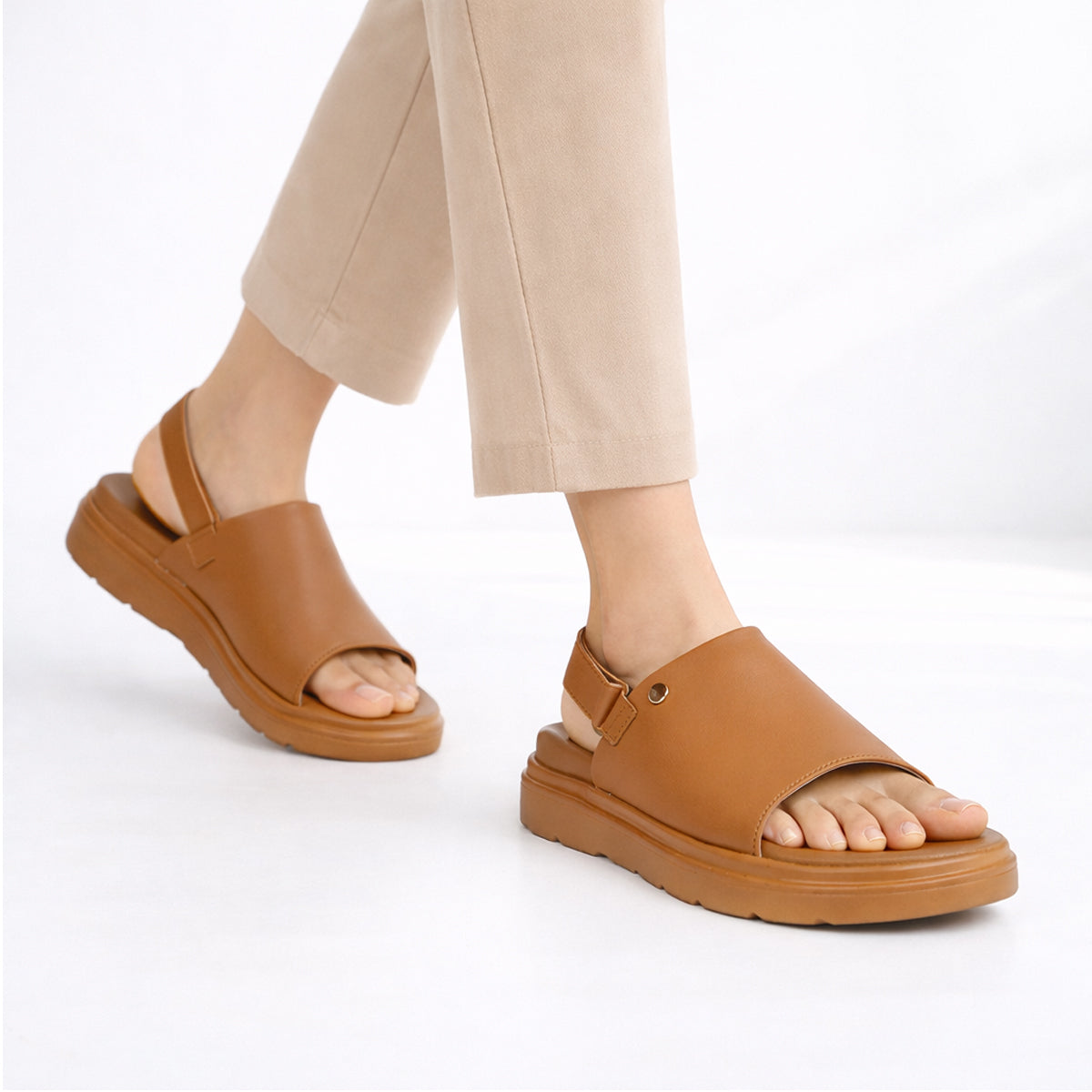 Cushioned Pale Kinder Sandals