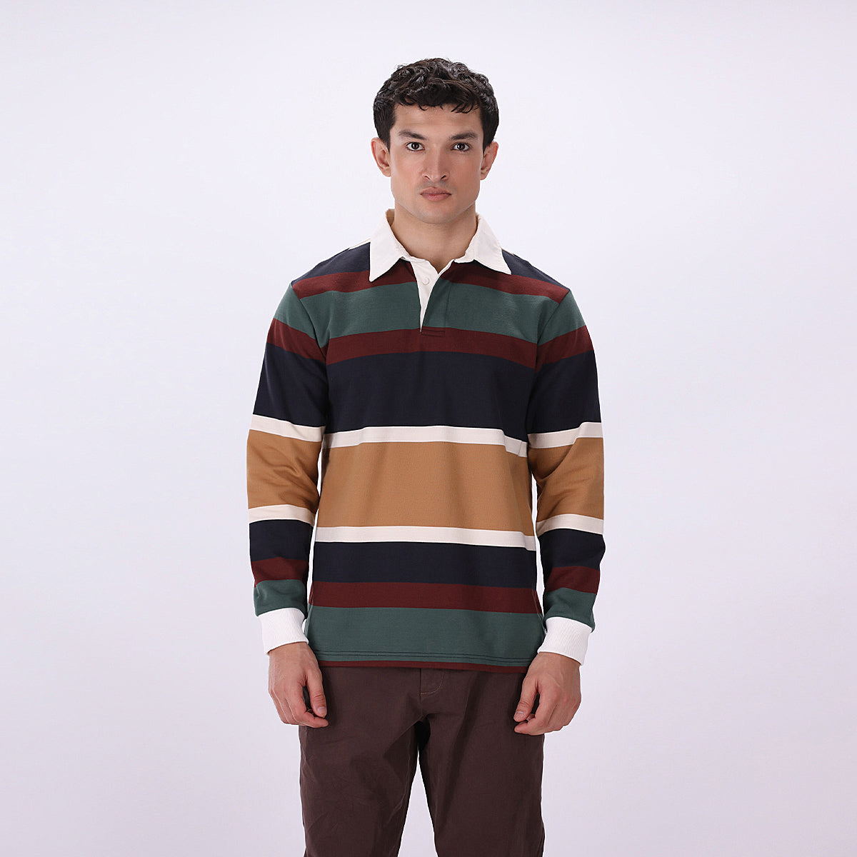 Yarn dyed Rugby Polo