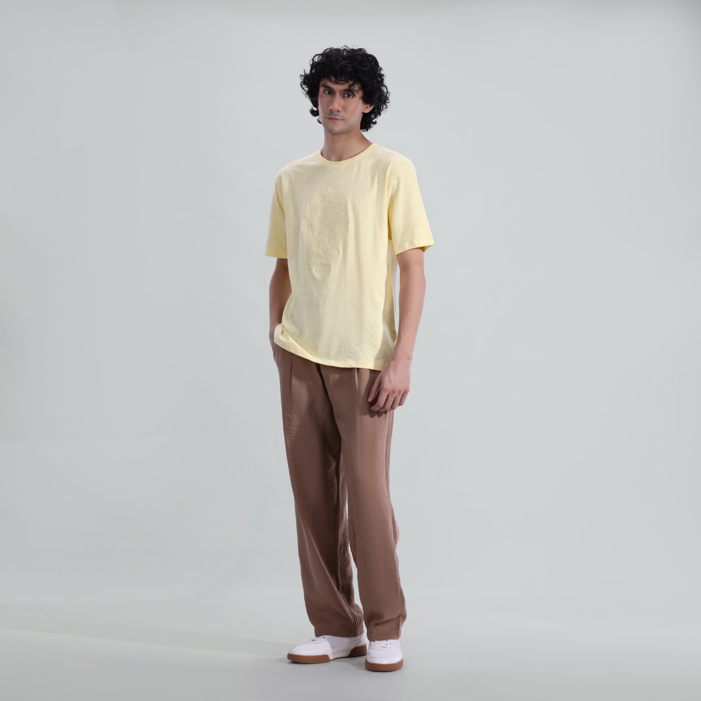 Slub Embroidered Tee