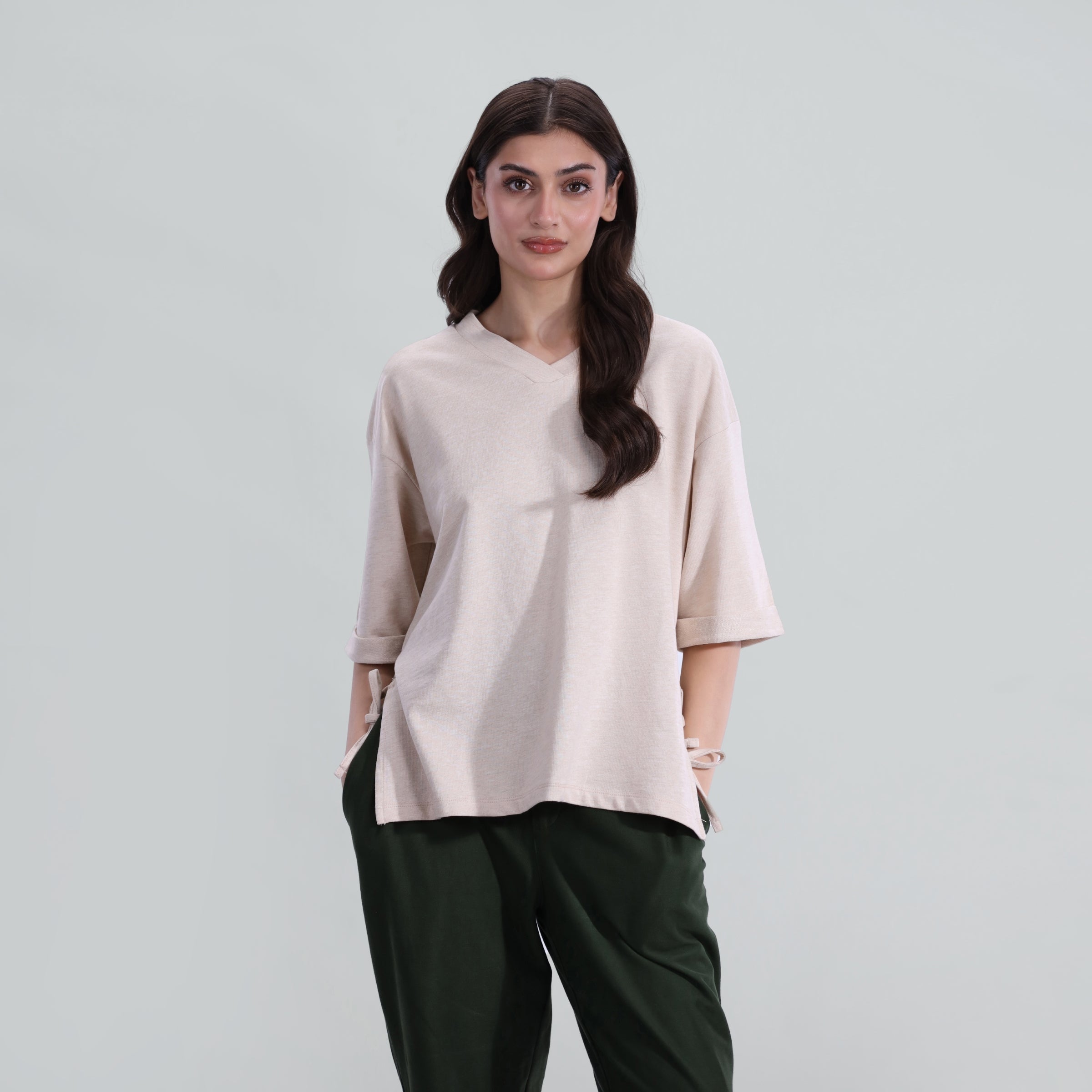 V-neck Oversized Top