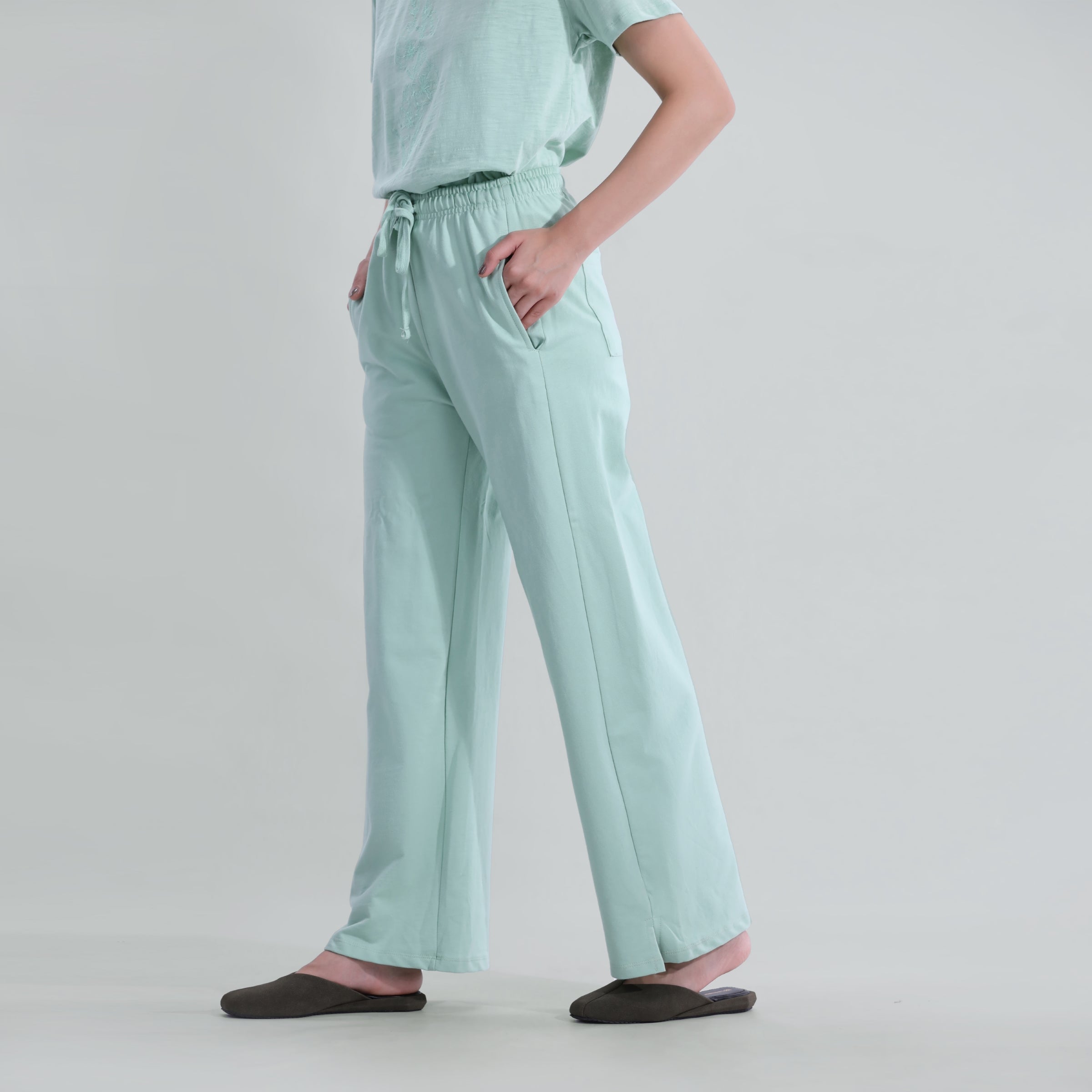 Twill Terry Pleated trouser