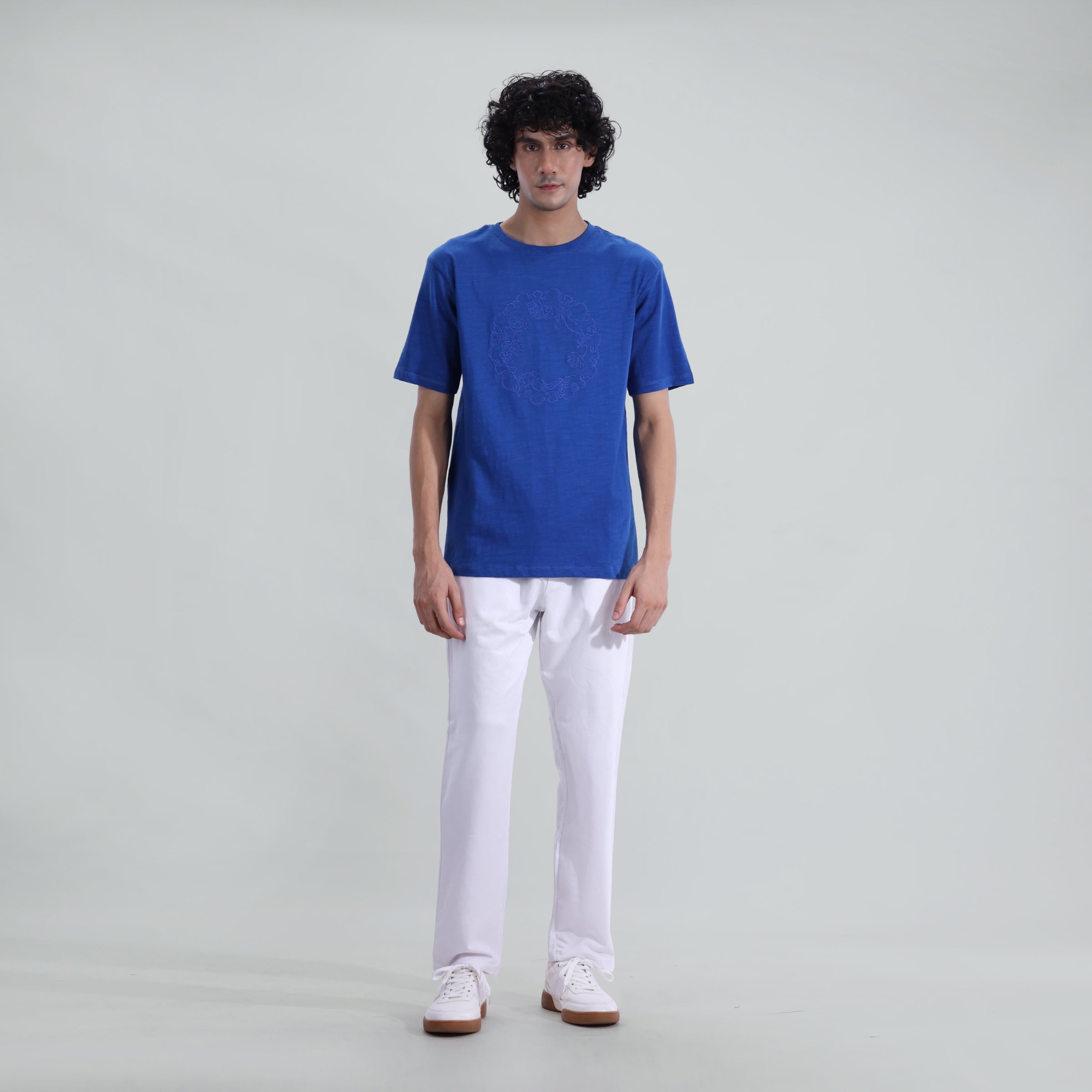 Slub Embroidered Tee