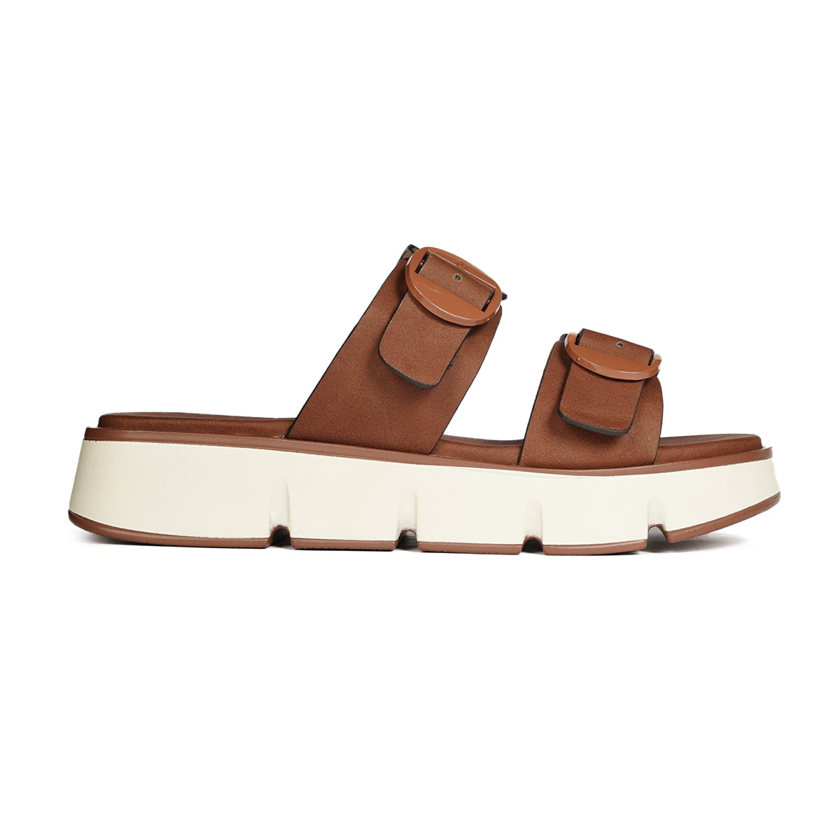 Metal Buckle Half Qantas Slippers