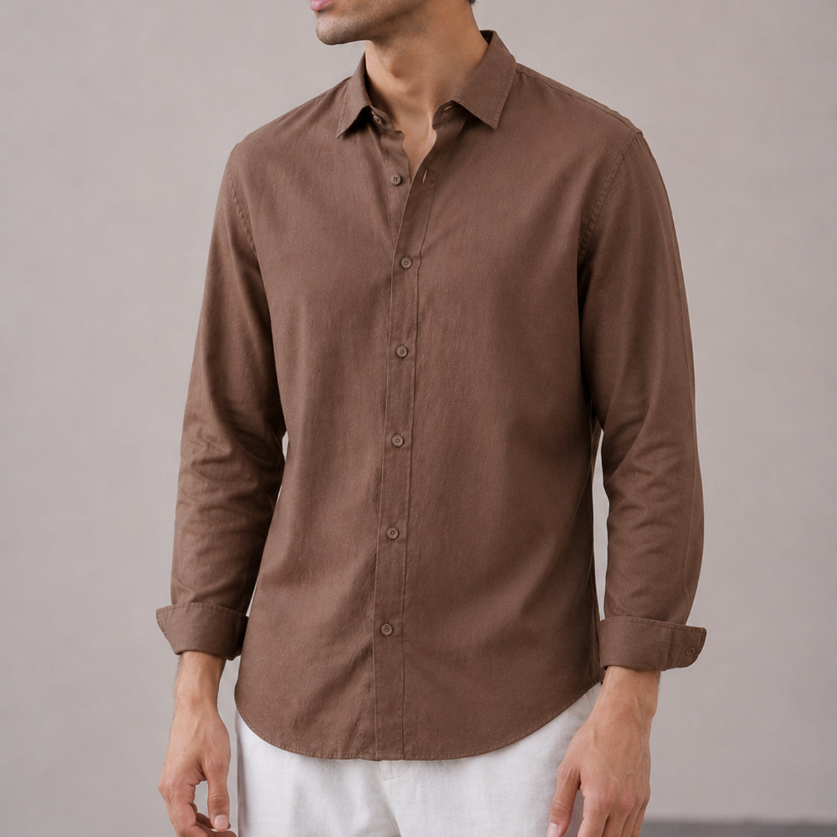 Cottonello Regular Brown Shirt
