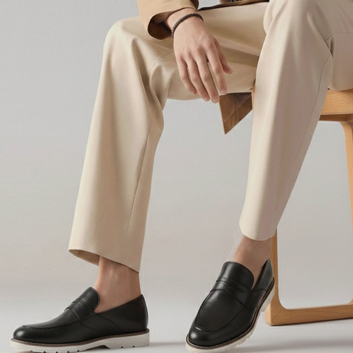 hush puppies mens brown leather casual shoes