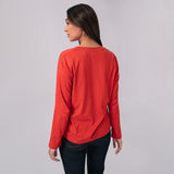 Full Sleeve V Neck T Shirt - HSSW1230004