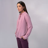 Georgette Plain Regular Shirt - HSSW3230010