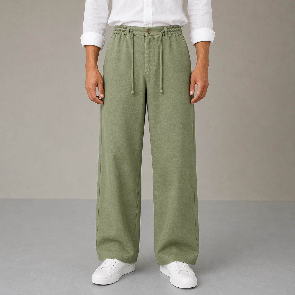Cottonello Olive Pant