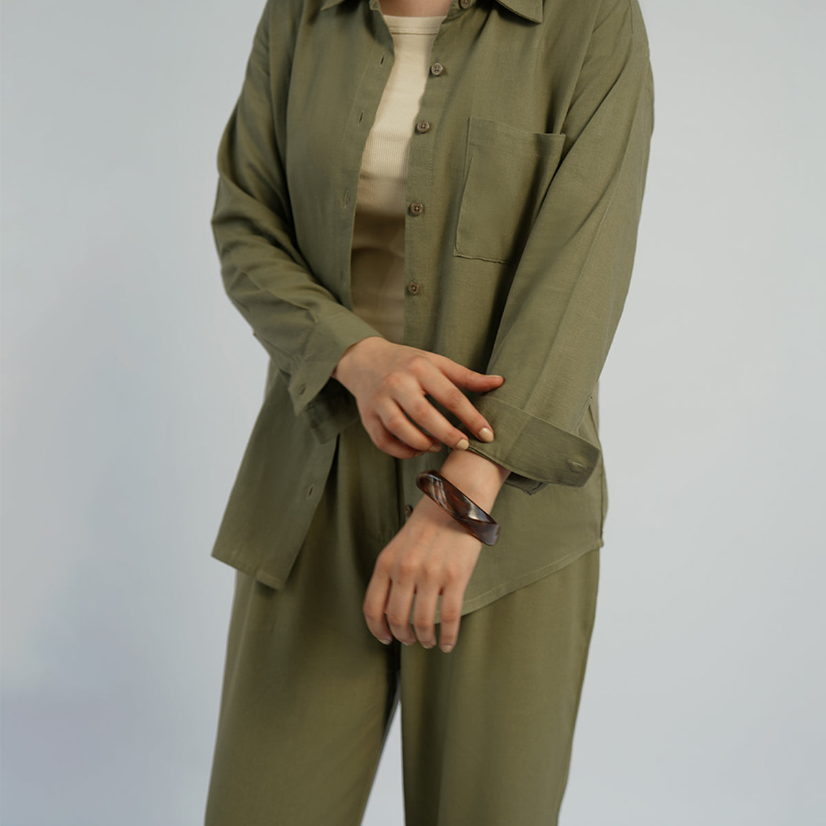 Cottonello Regular Olive Shirt