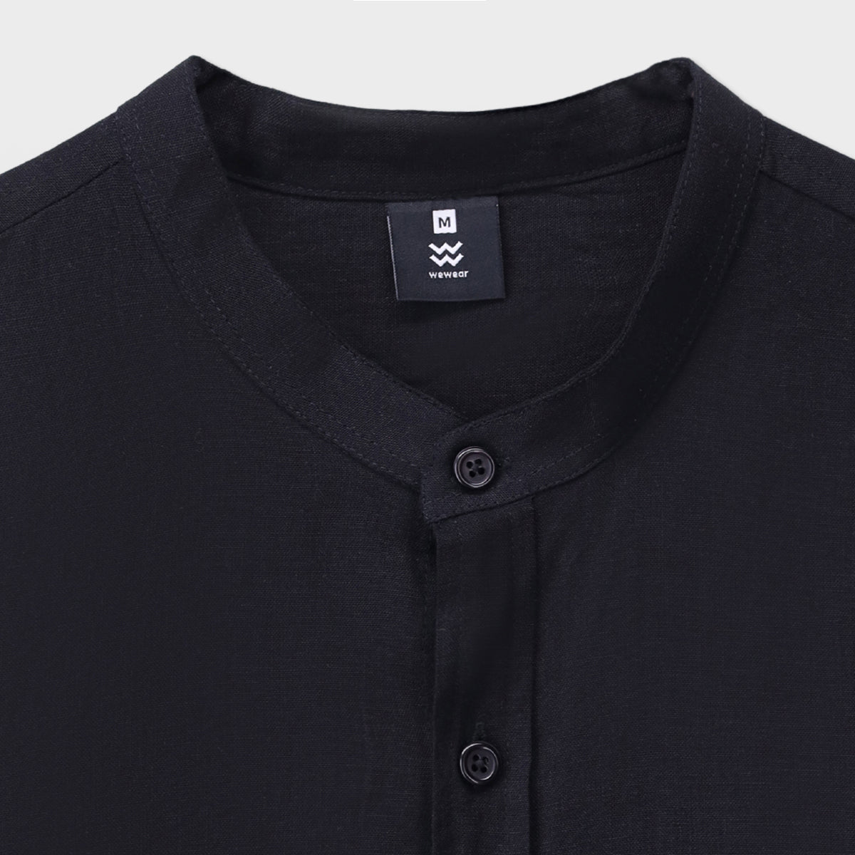 Cottonello Ban Collar Shirt