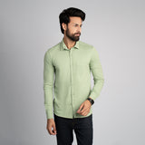 Pique Fabric Button Down Shirt - HSSM1230015