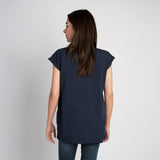 Crew Neck Side Slit T Shirt - HSSW1230018