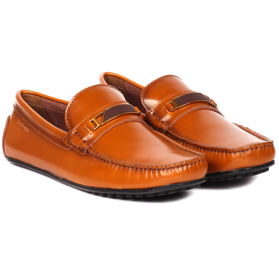 Chaussures pakistanaises homme cuir marron tabac style Pukhtoon